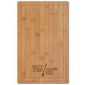 Natural Bamboo Cutting Board (18"x12"x11/16")
